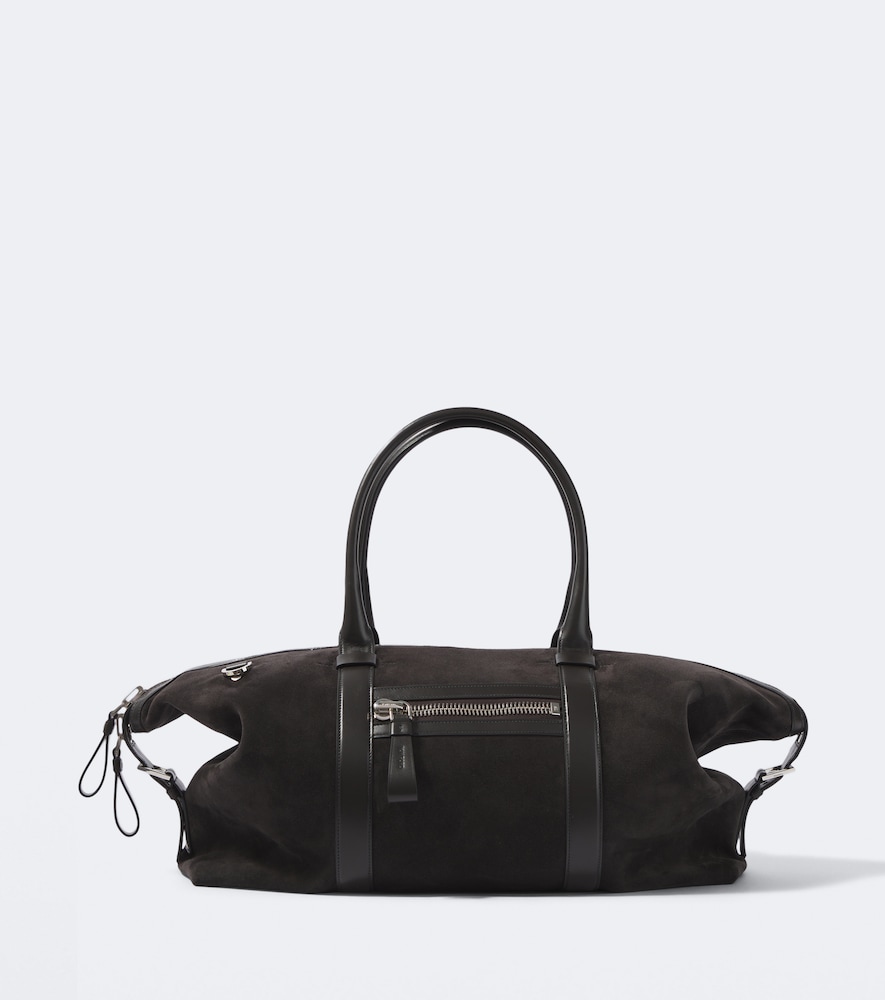 Borsa da viaggio Buckley in suede con pelle