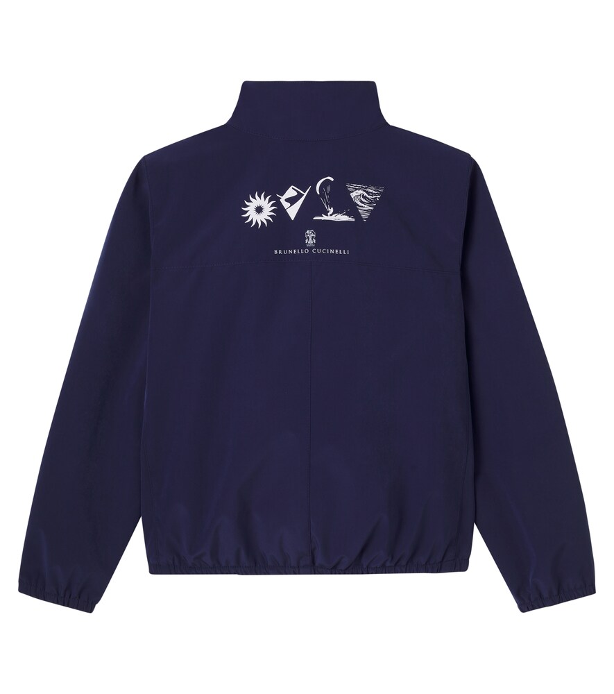  Brunello Cucinelli Kids Brunello Cucinelli Kids Printed Jacket 