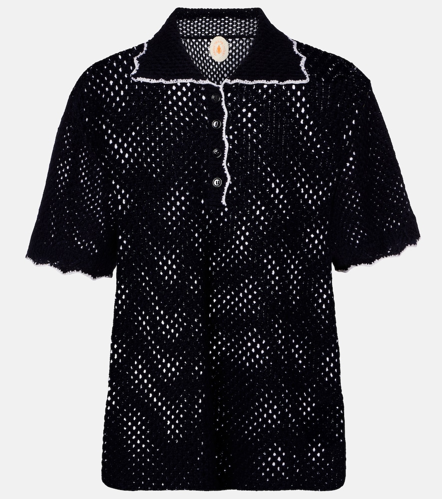 Jardin des Orangers Wool and cashmere polo sweater