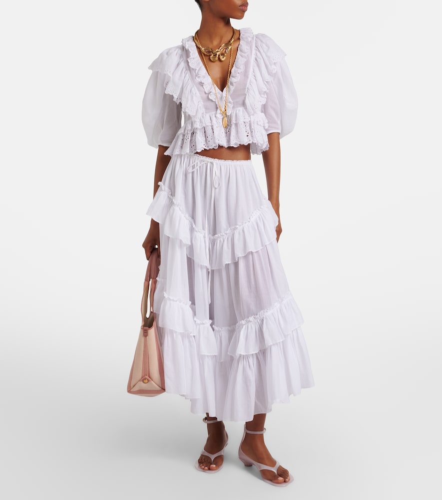  Chloe Chloe Cotton Midi Skirt 