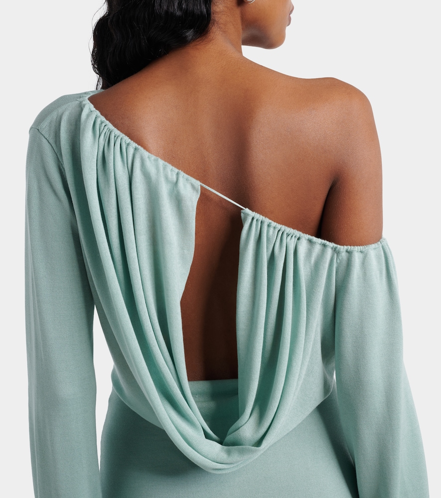  Aya Muse Aya Muse Sola Asymmetric Draped Minidress 