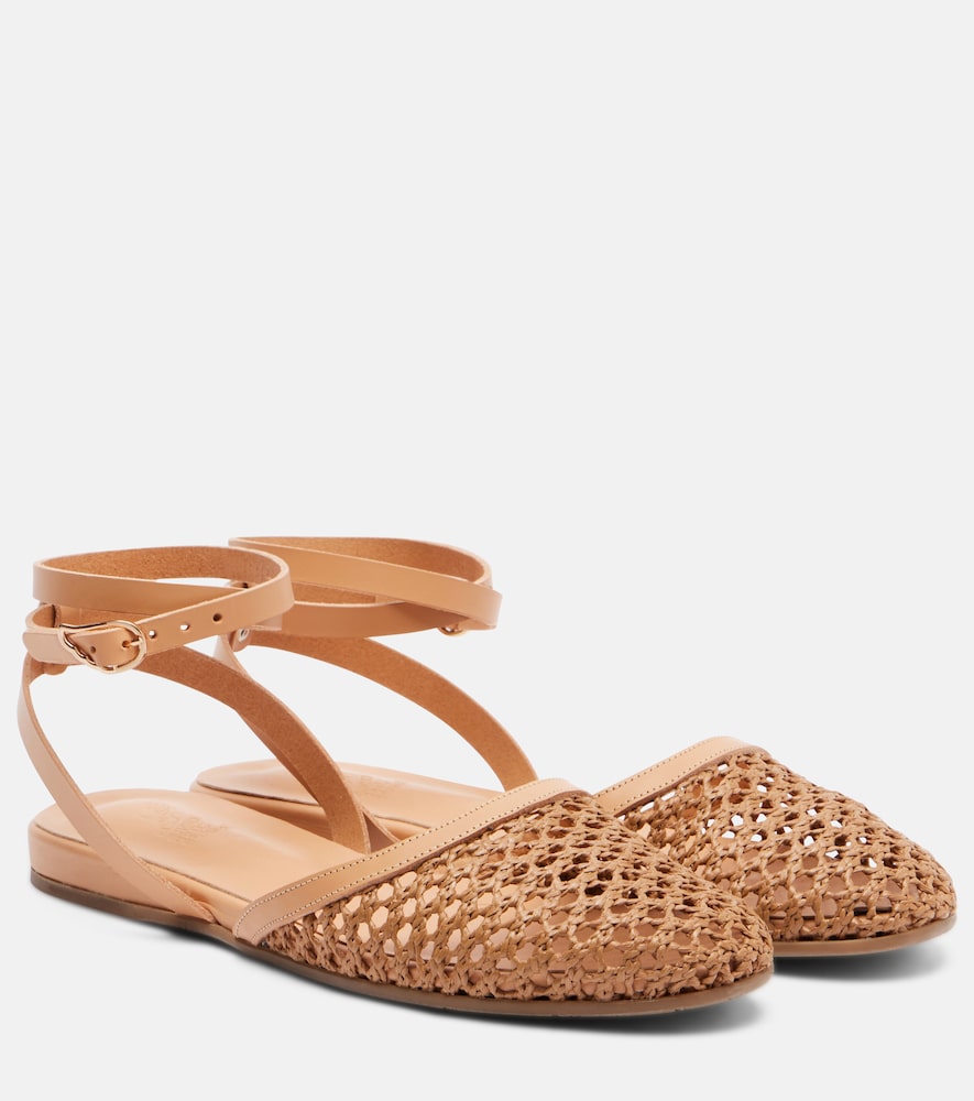 Ballerine slingback Filothea in rafia