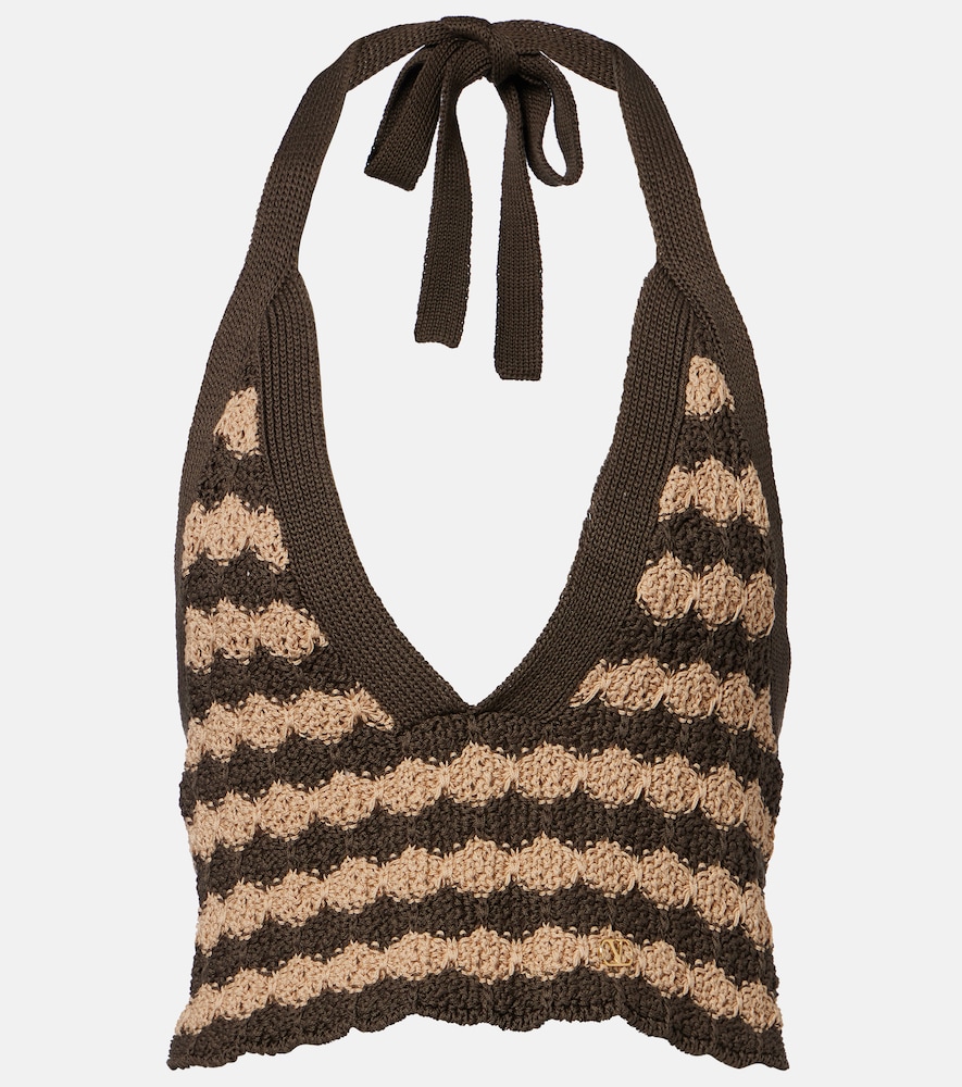 Cropped-Top aus Strick