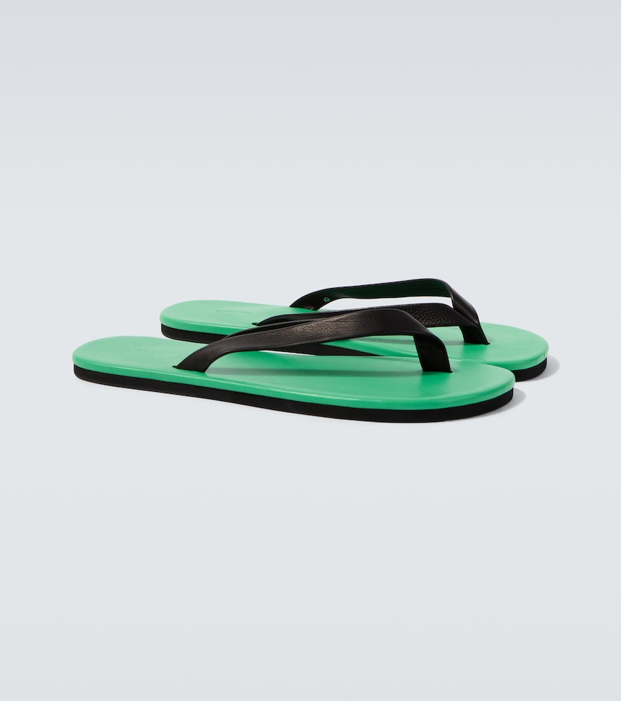 Auralee Leather thong sandals