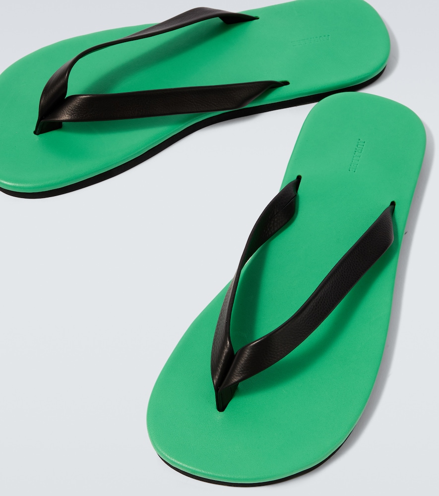  Auralee Auralee Leather Thong Sandals 