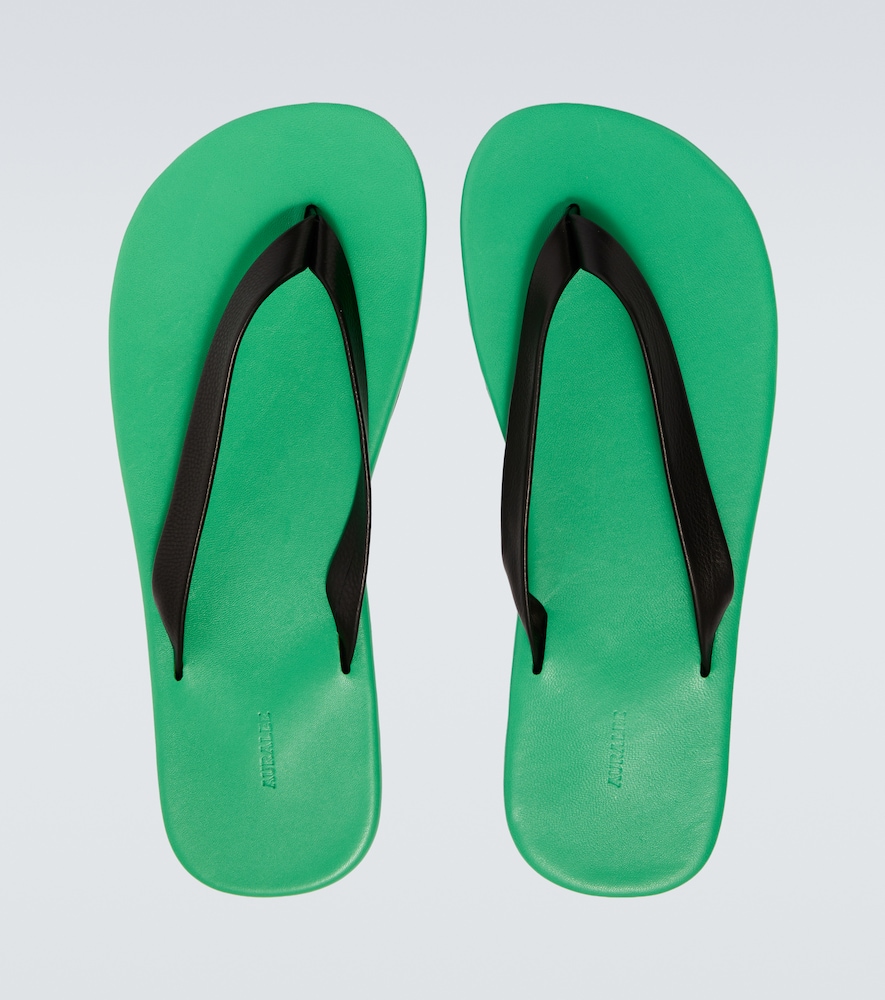  Auralee Auralee Leather Thong Sandals 