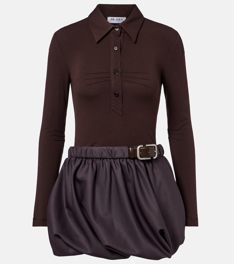 Polokleid mit Gürtel
