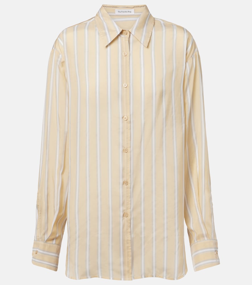 The Frankie Shop Peri striped twill shirt