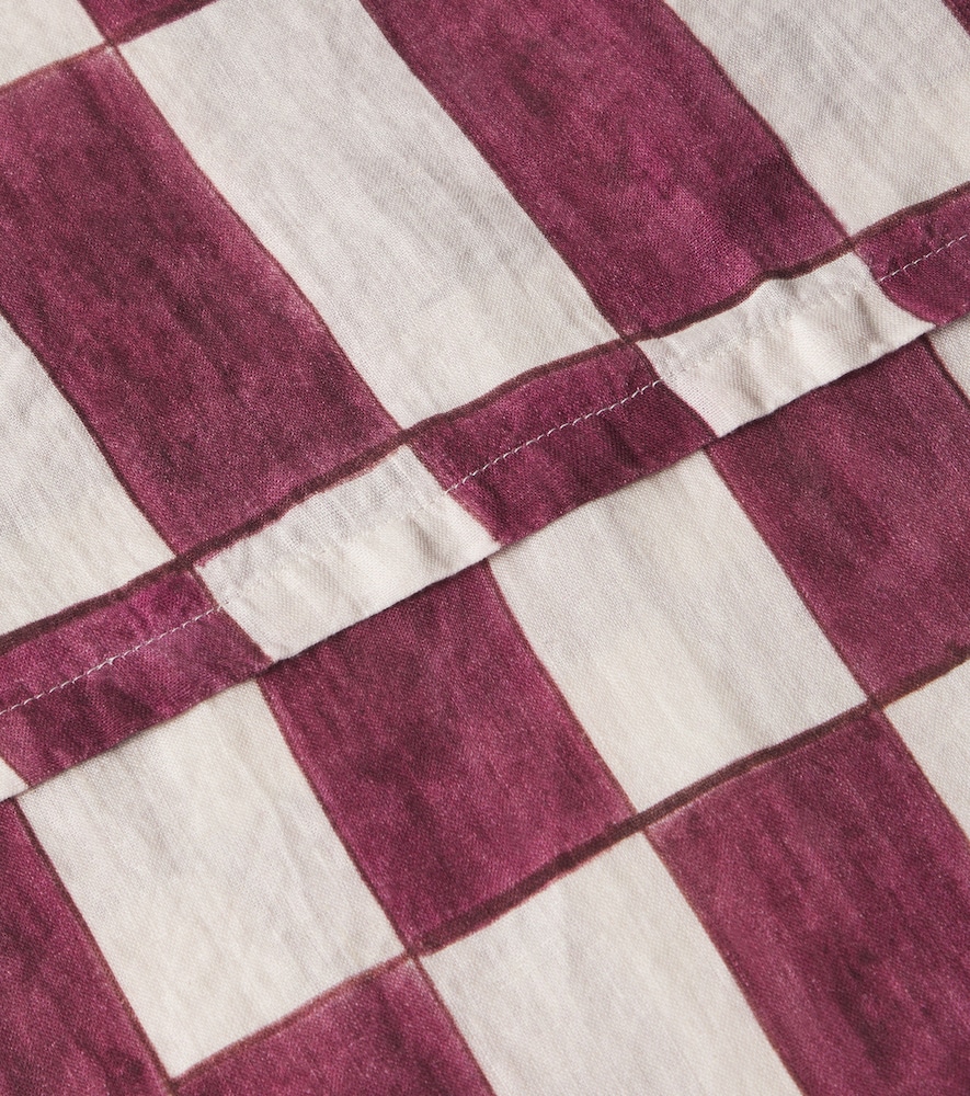  Once Milano Once Milano Checked Linen Tablecloth 