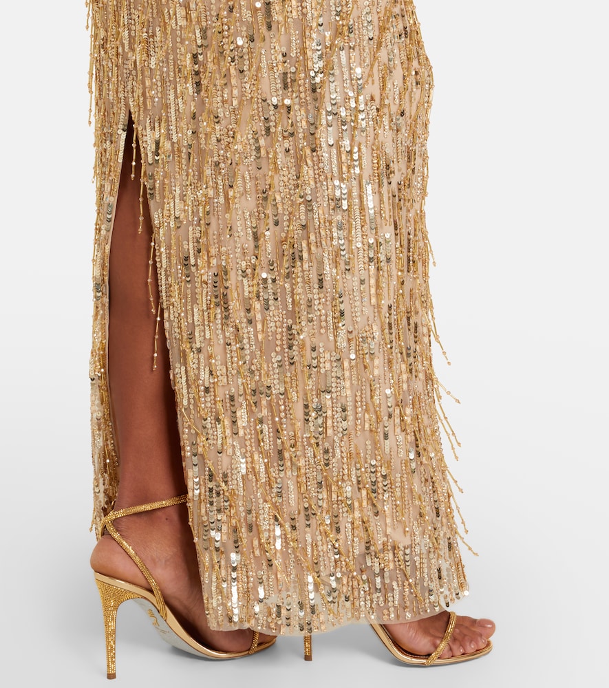  Jenny Packham Jenny Packham Robe Fleur Mit Pailletten 