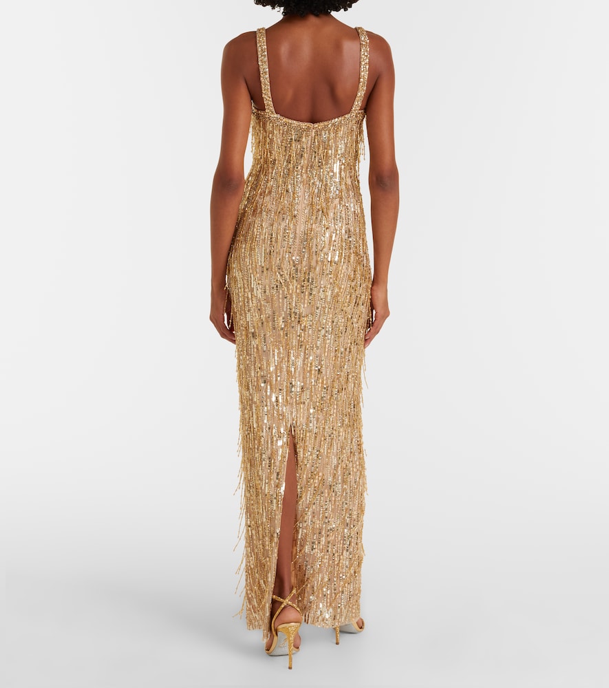  Jenny Packham Jenny Packham Robe Fleur Mit Pailletten 