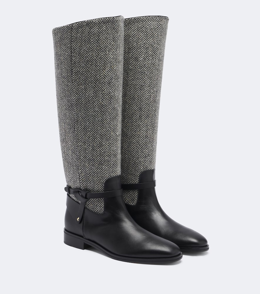 Kniehohe Stiefel Lawton aus Leder
