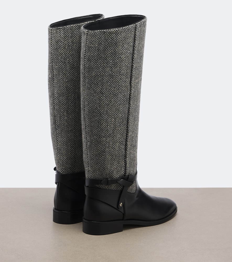 Lawton Herringbone And Knee-High Boots