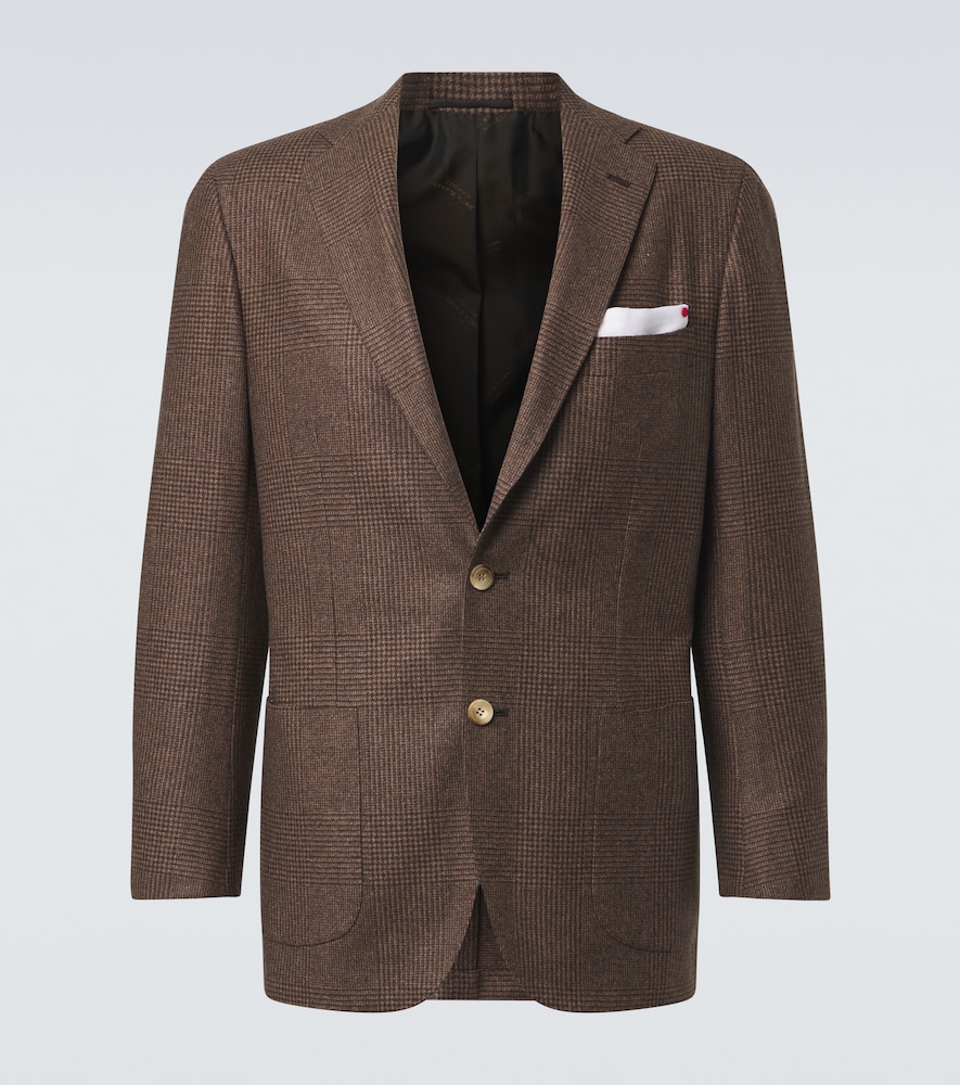 Blazer aus Schurwolle, Prince of Wales-Karomuster