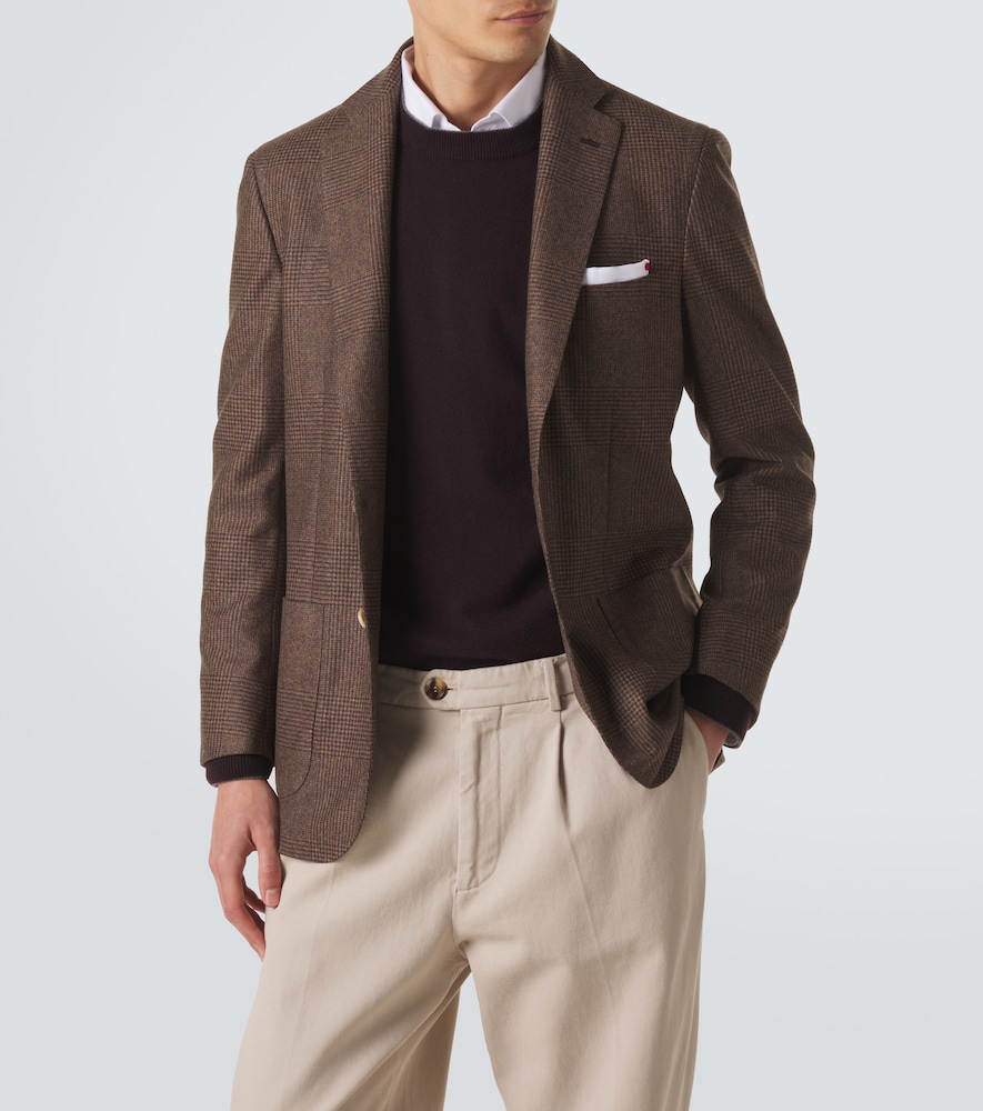 Prince Of Wales Check Virgin Blazer