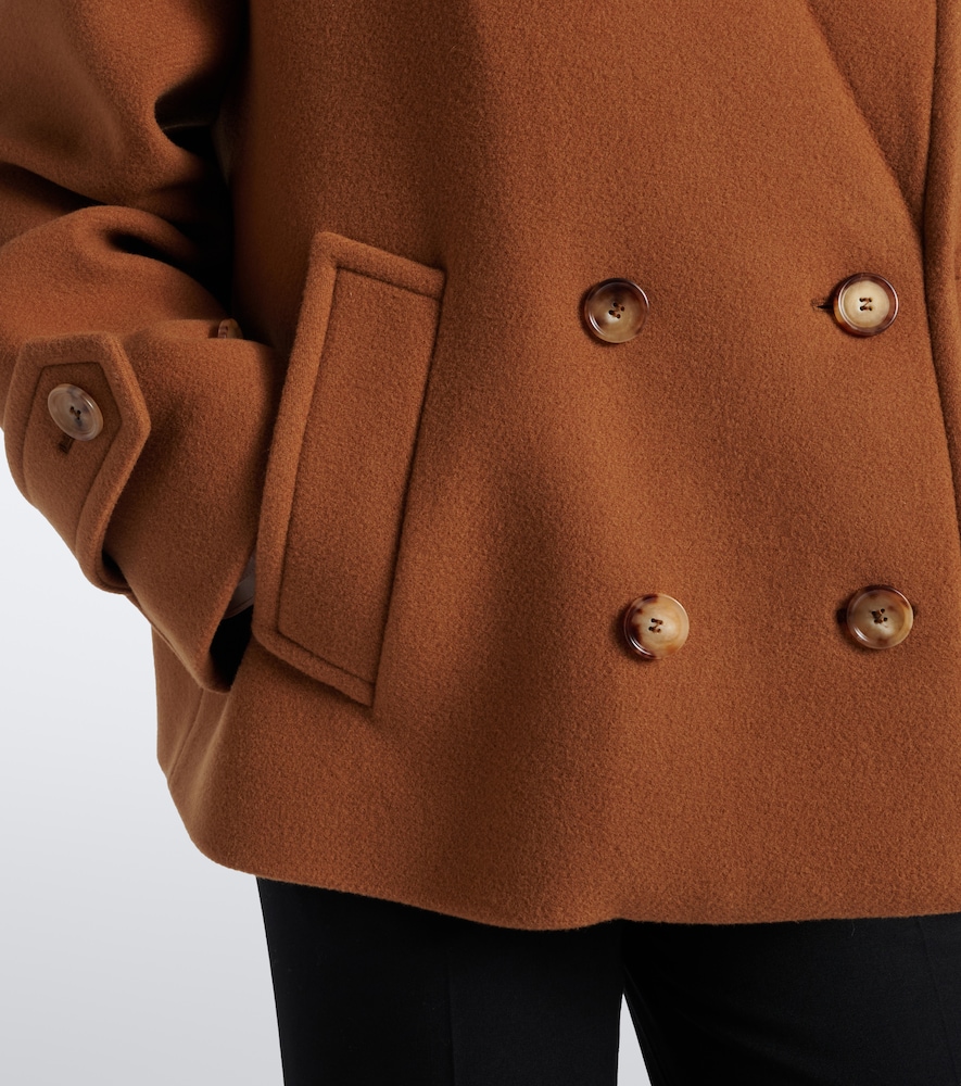 Chloé Oversized Wool-Blend Peacoat