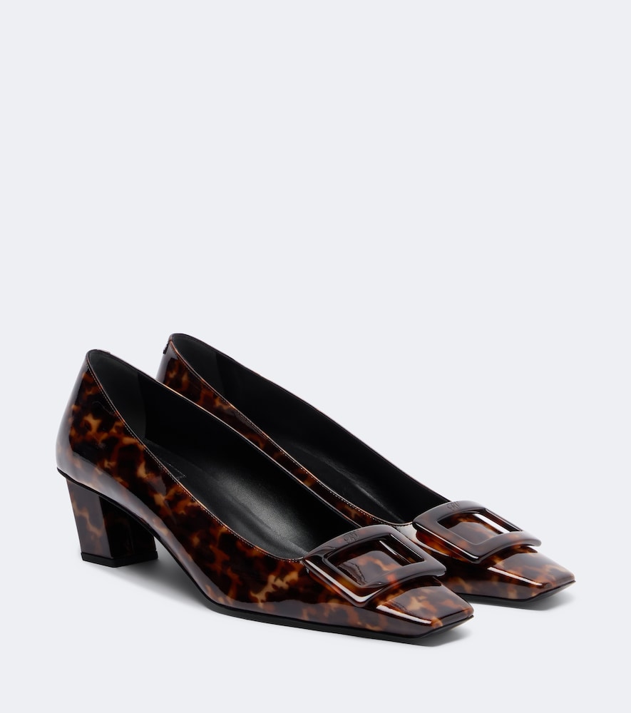 Bedruckte Pumps Belle Vivier aus Leder