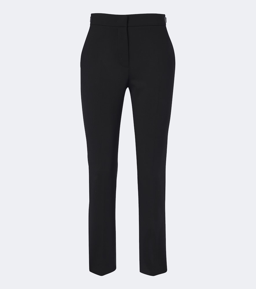 Max Mara Women's Black Wool-Blend Slim Pants UK Size 18 - Mytheresa