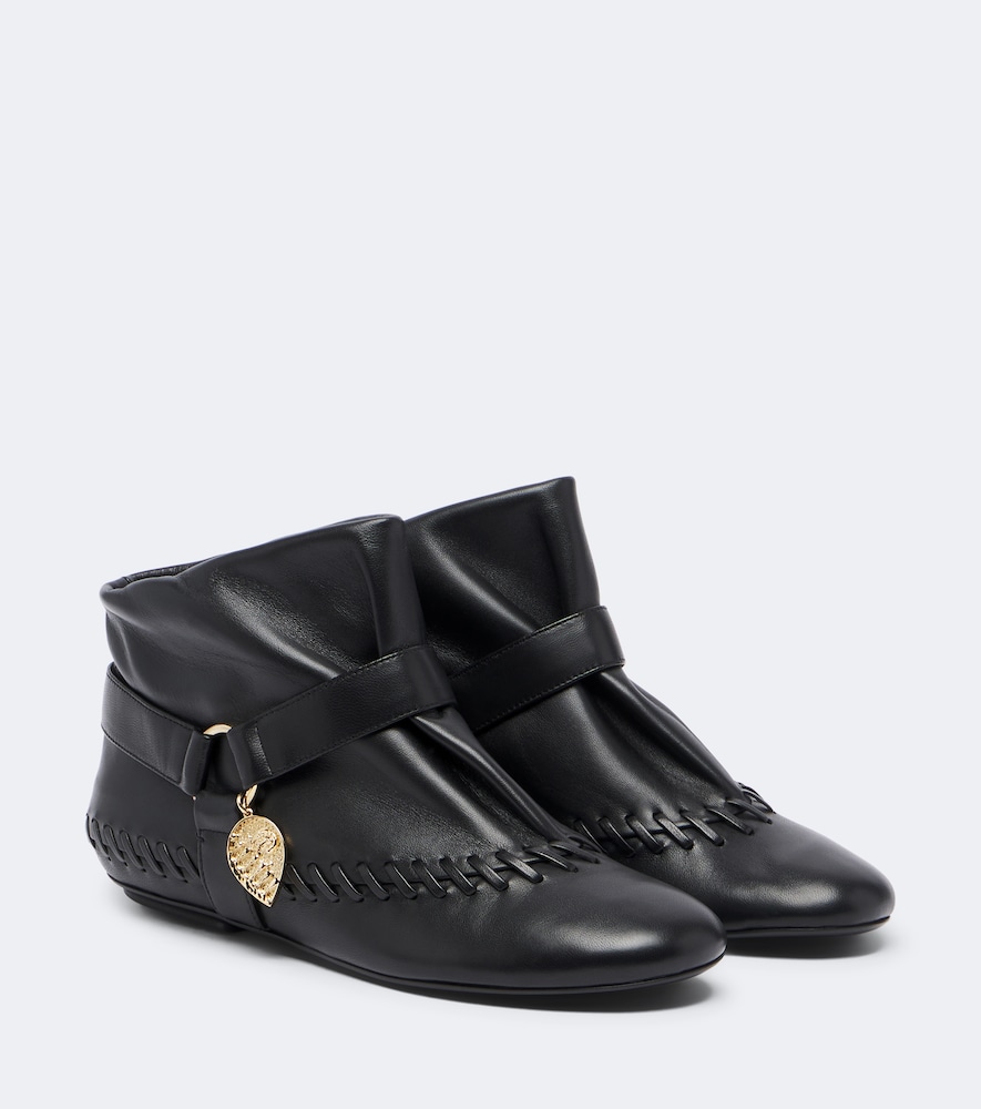 Ankle Boots aus Leder