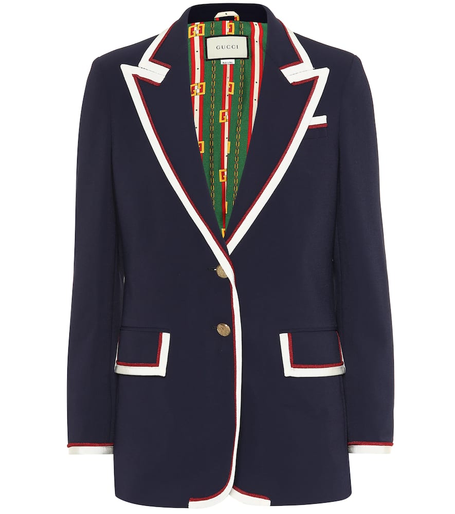 GUCCI SINGLE-BREASTED BLAZER,P00335908