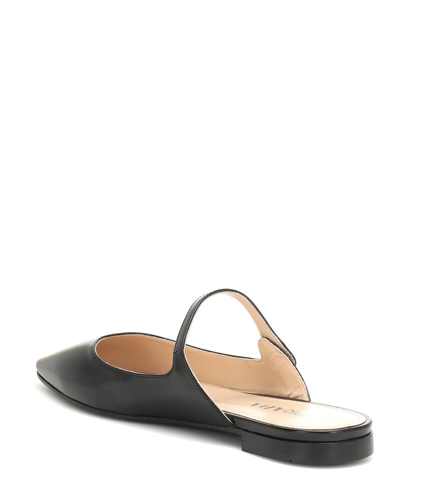 PRADA LEATHER SLIPPERS,P00375944