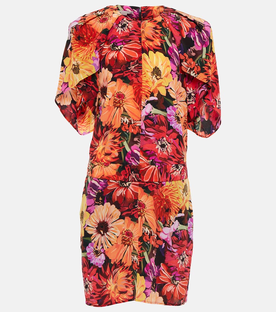 Stella McCartney Floral silk minidress