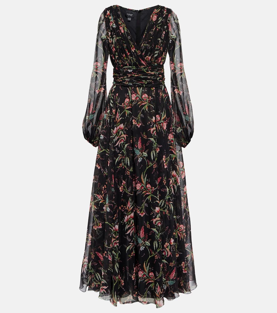 Giambattista Valli Floral silk georgette maxi dress