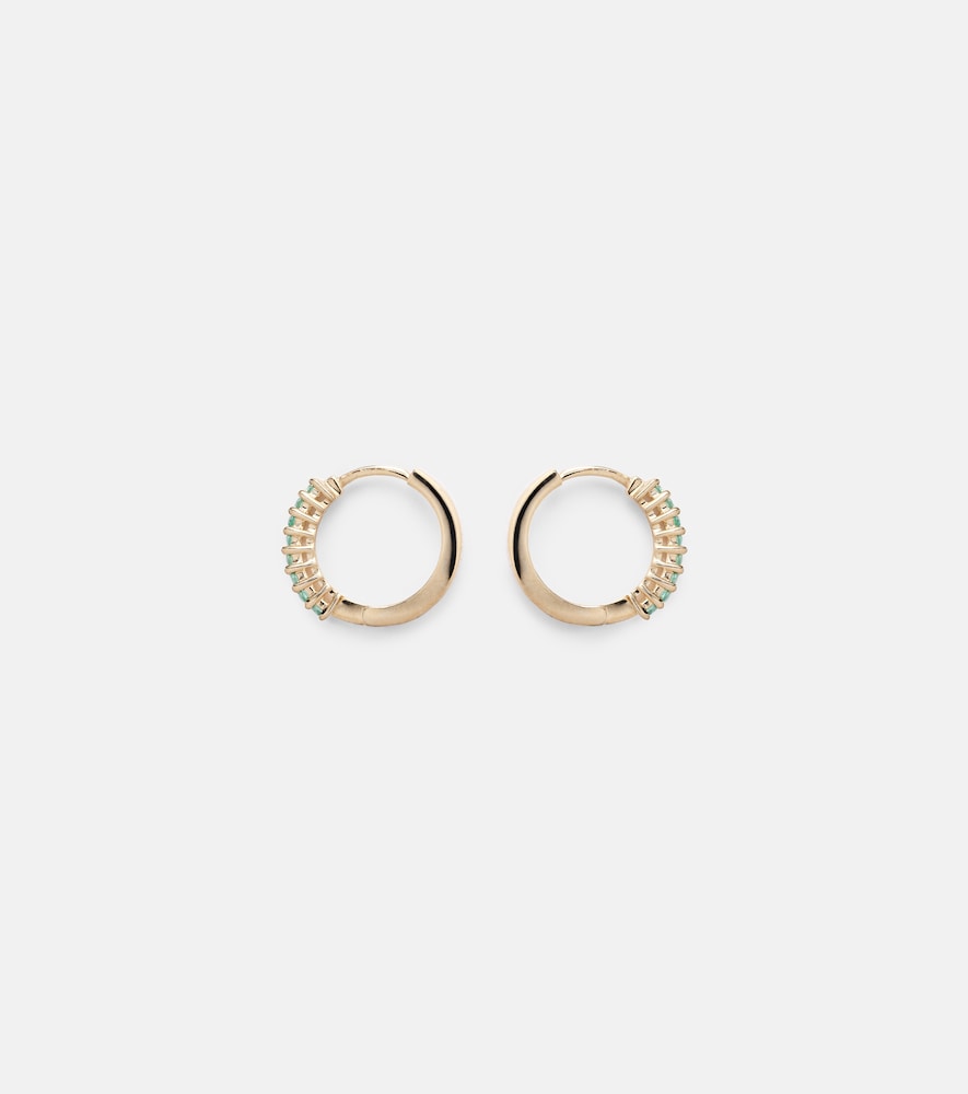  Mateo Mateo Ohrringe Aus 14kt gelbgold Mit Smaragden 