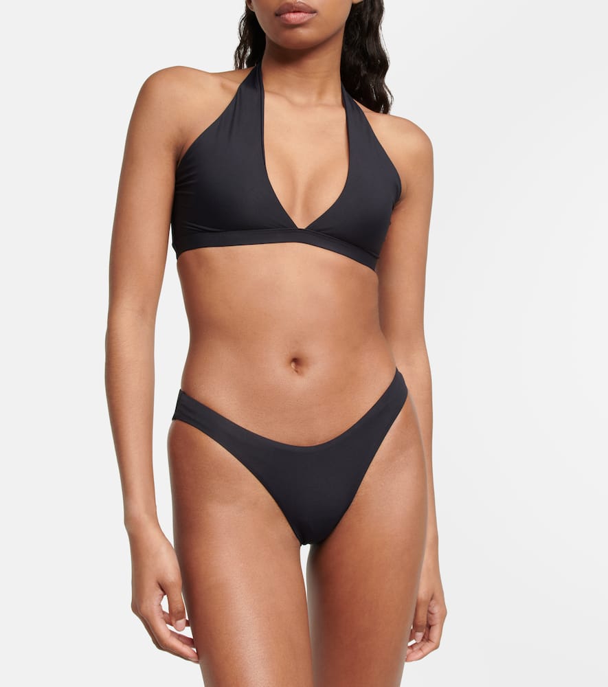 Shop Melissa Odabash Prague Halterneck Bikini Top In Black