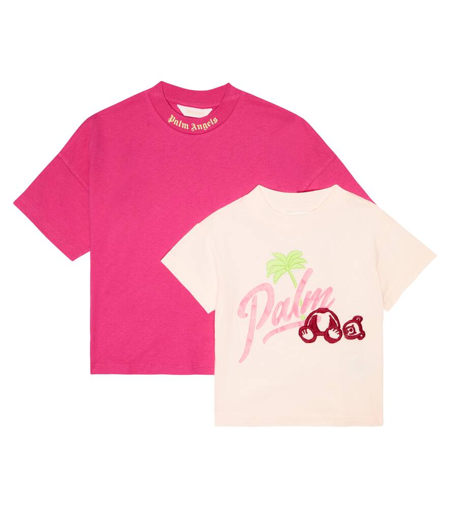 Palm Angels Kids Set of two cotton T-shirts