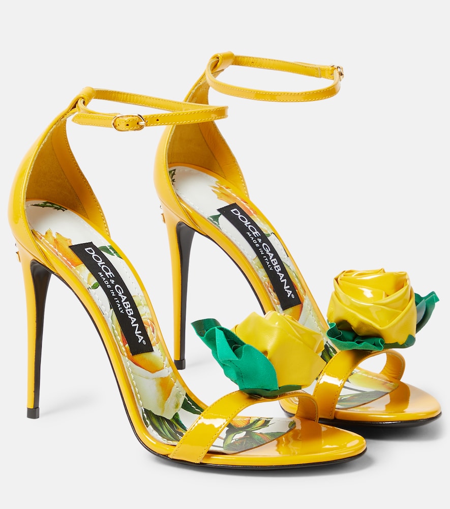 Dolce&Gabbana Verzierte Sandalen Keira Aus Leder Eu Größe 35 - MyTheresa