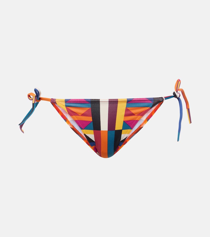 Eres Reflexe Geometric-print Bikini Bottoms In Multicoloured