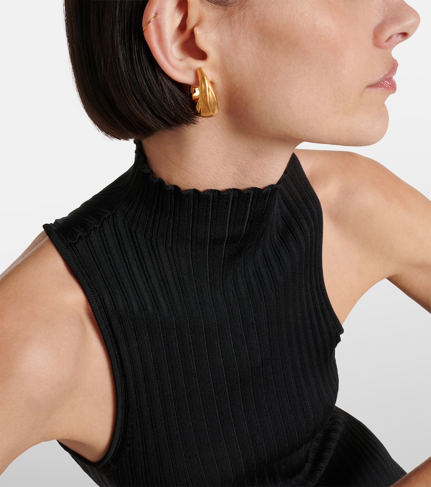 Shop Khaite Olivia Small 18kt Gold-plated Hoop Earrings