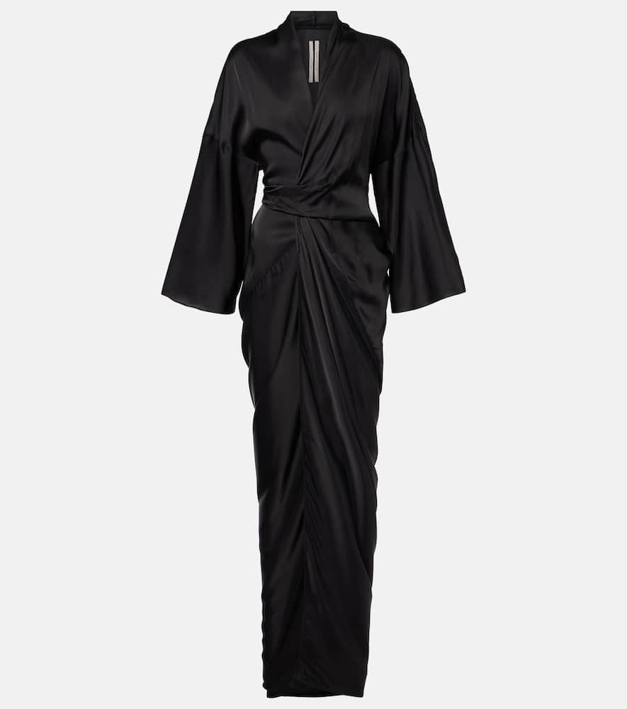 Hollywood charmeuse wrap dress