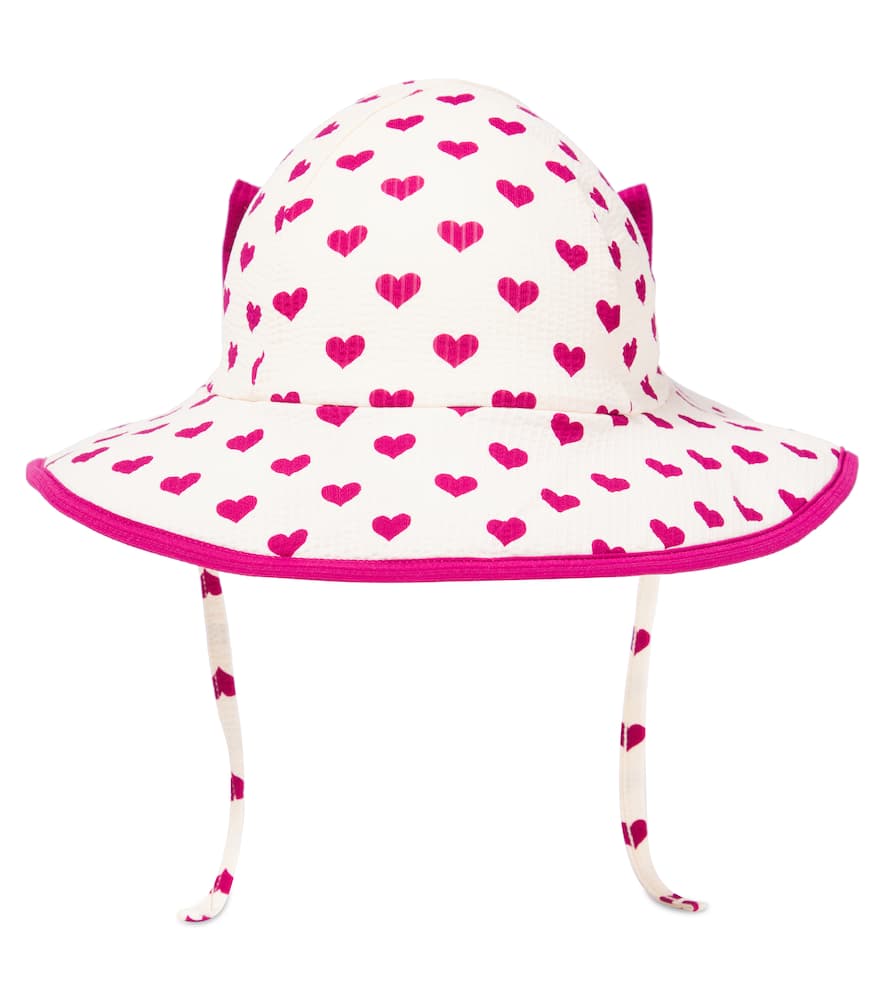 Konges Slojd Bowie bow-detail printed bucket hat