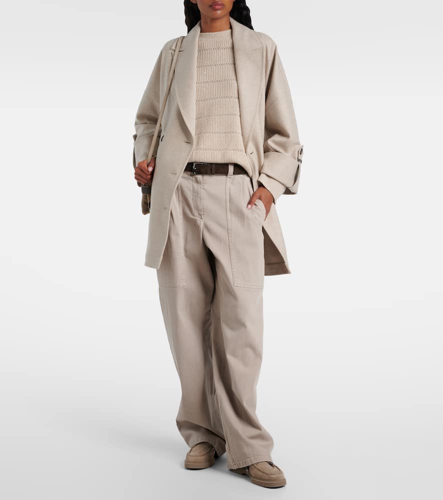 Brunello Cucinelli Cashmere And Wool-blend Sweater