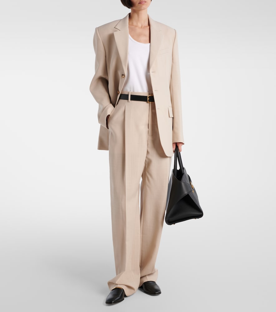  Wardrobe.nyc Wardrobe.nyc Gerade Mid-rise-hose Aus Wolle 