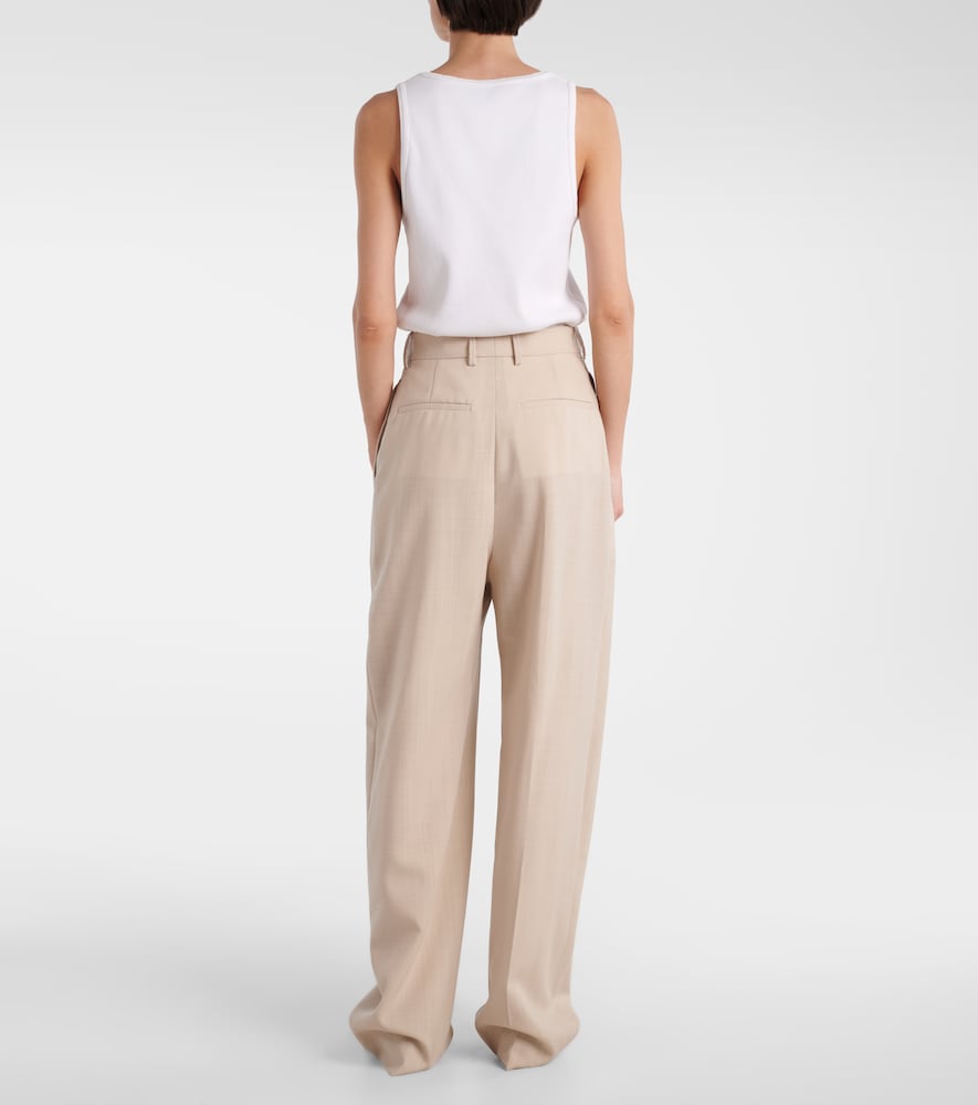  Wardrobe.nyc Wardrobe.nyc Gerade Mid-rise-hose Aus Wolle 