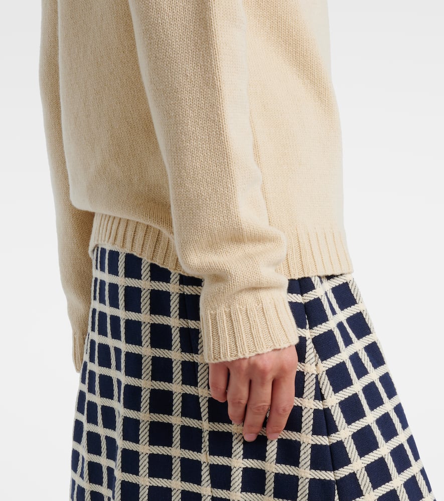 Valentino Virgin Wool Sweater In Neutral