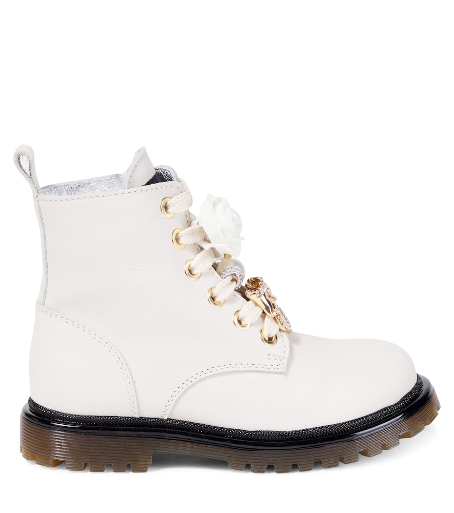 Monnalisa Amphibienstiefel Mit Anhängern In White