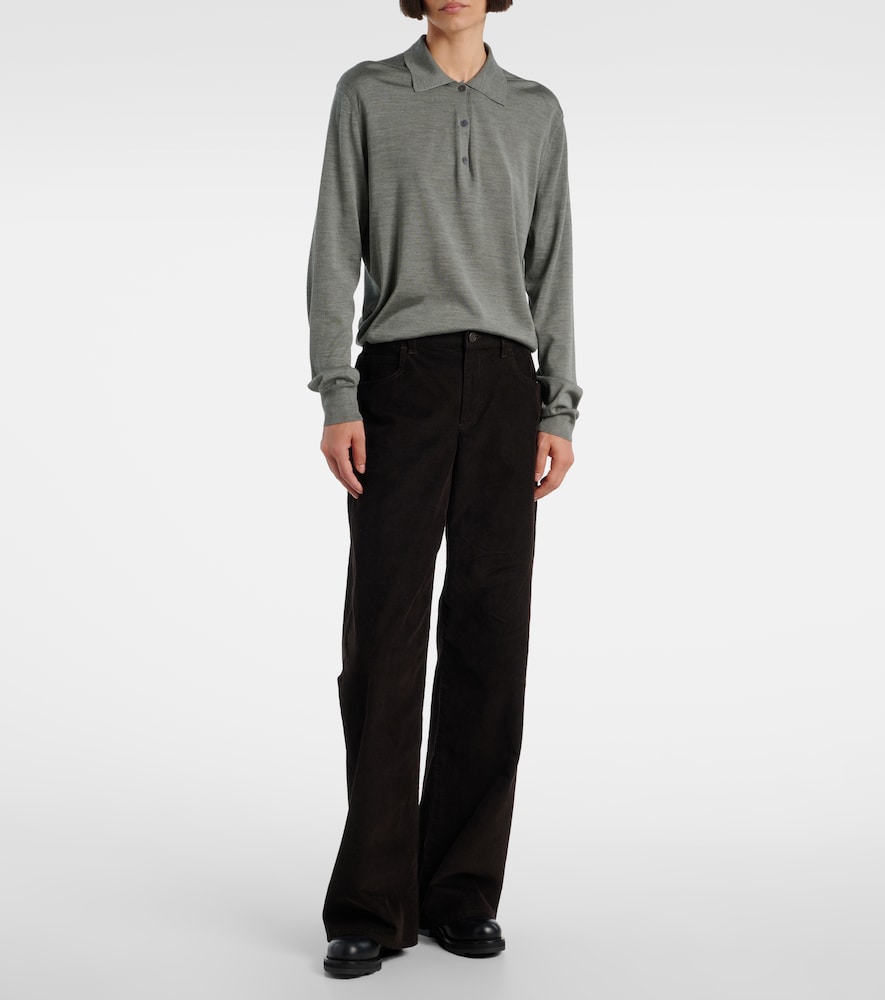  The Row The Row Lilienne Silk Polo Sweater 