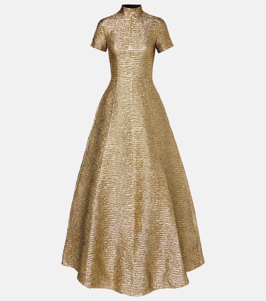 Emilia Wickstead Robe Malinda In Gold