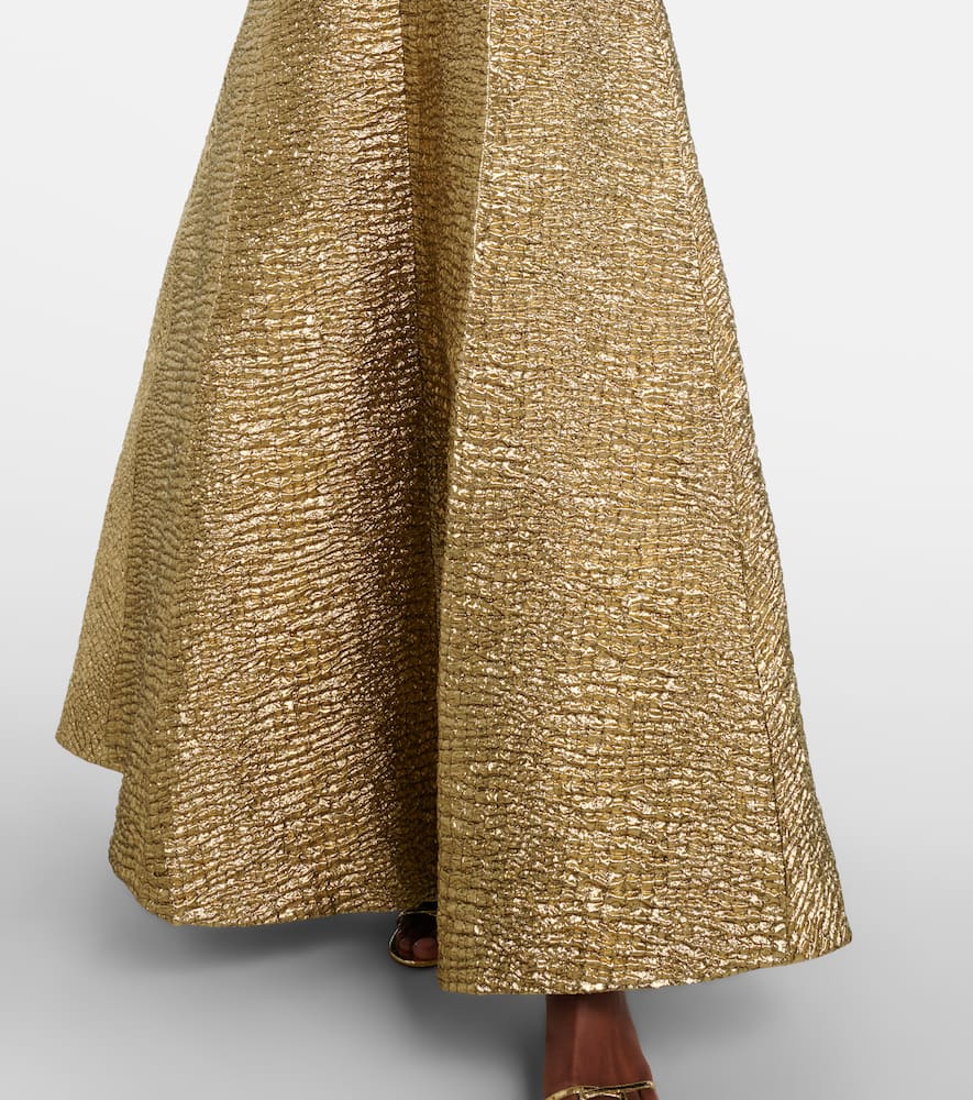 Emilia Wickstead Robe Malinda In Gold
