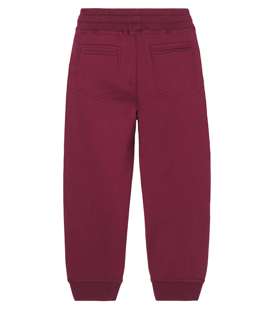 Brunello Cucinelli Logo Cotton-blend Fleece Sweatpants In Brown