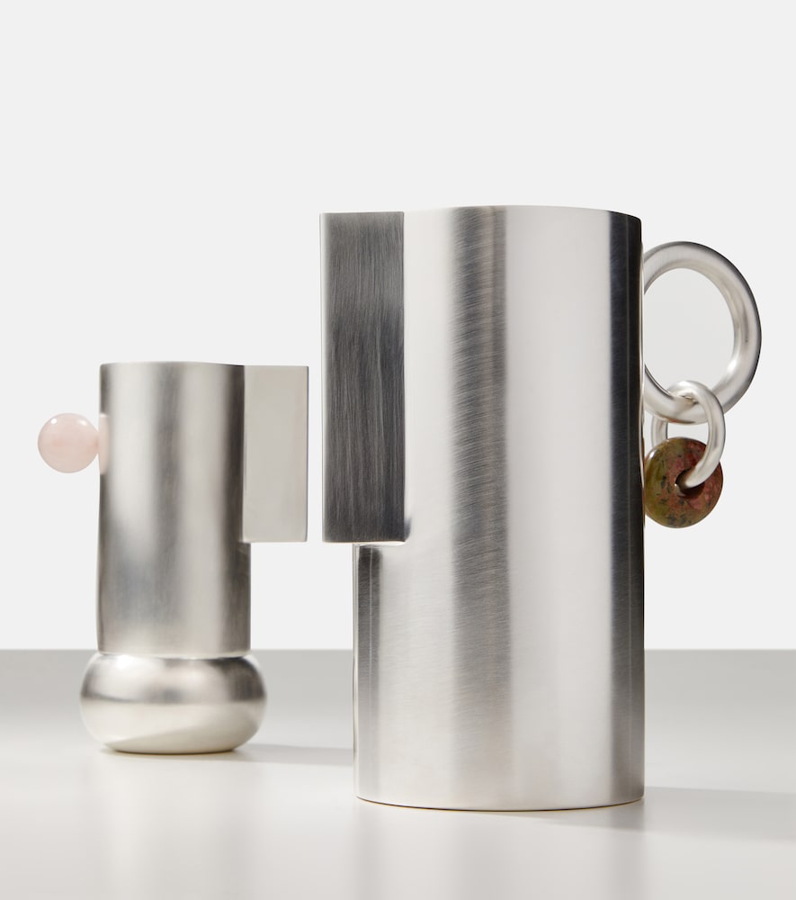  Natalia Criado Natalia Criado Embellished Silver-plated Pitcher 