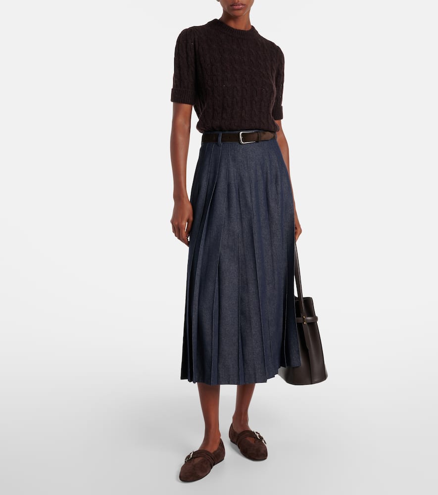 Dorothee Schumacher Sheer Softness Cable-knit Sweater In Black