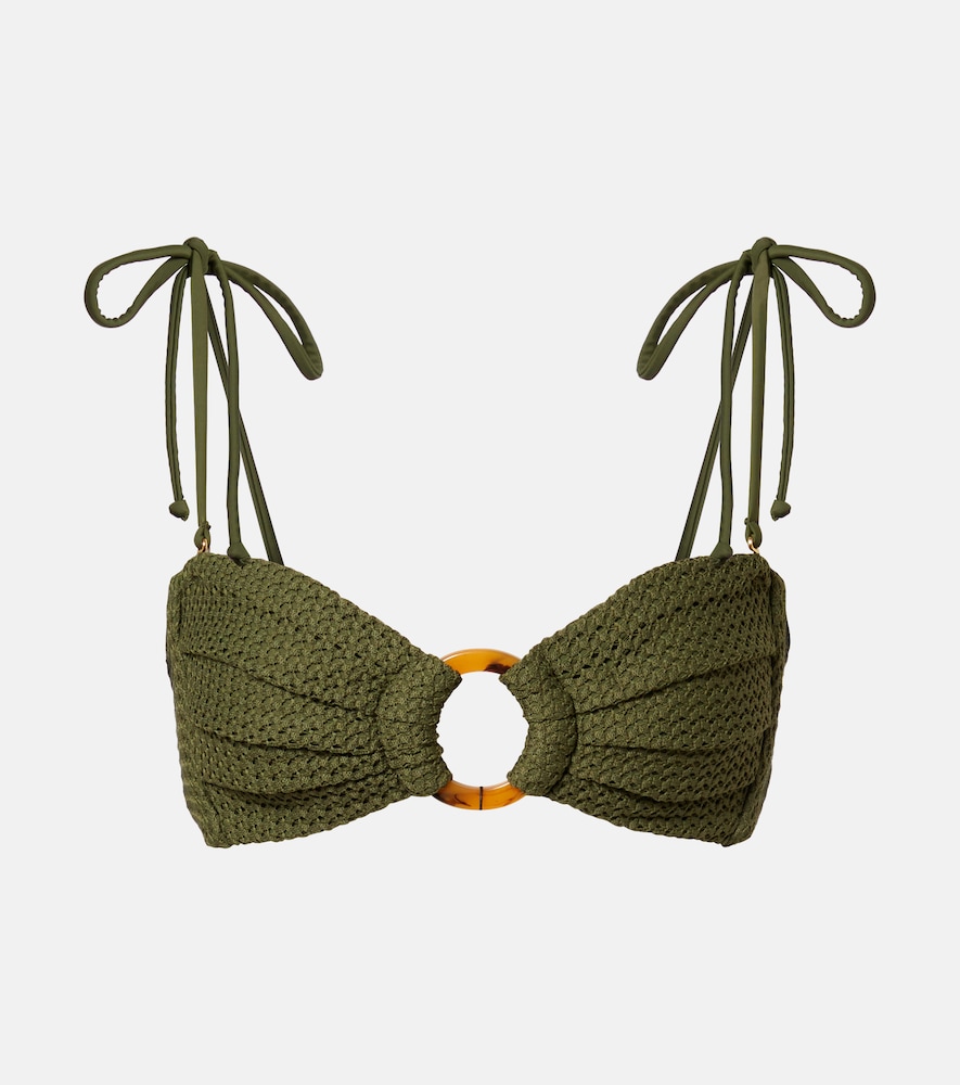 Montce Tori crochet bandeau bikini top