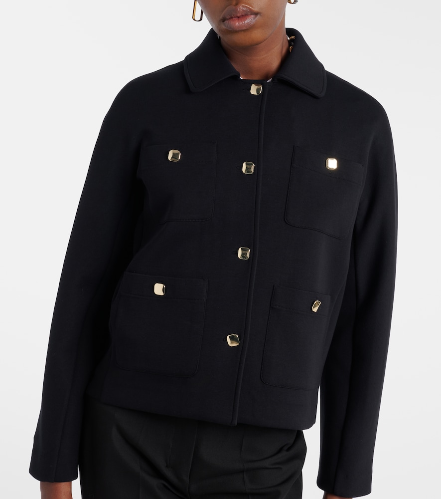  's Max Mara 's Max Mara Armonioso Cotton-blend Jersey Jacket 