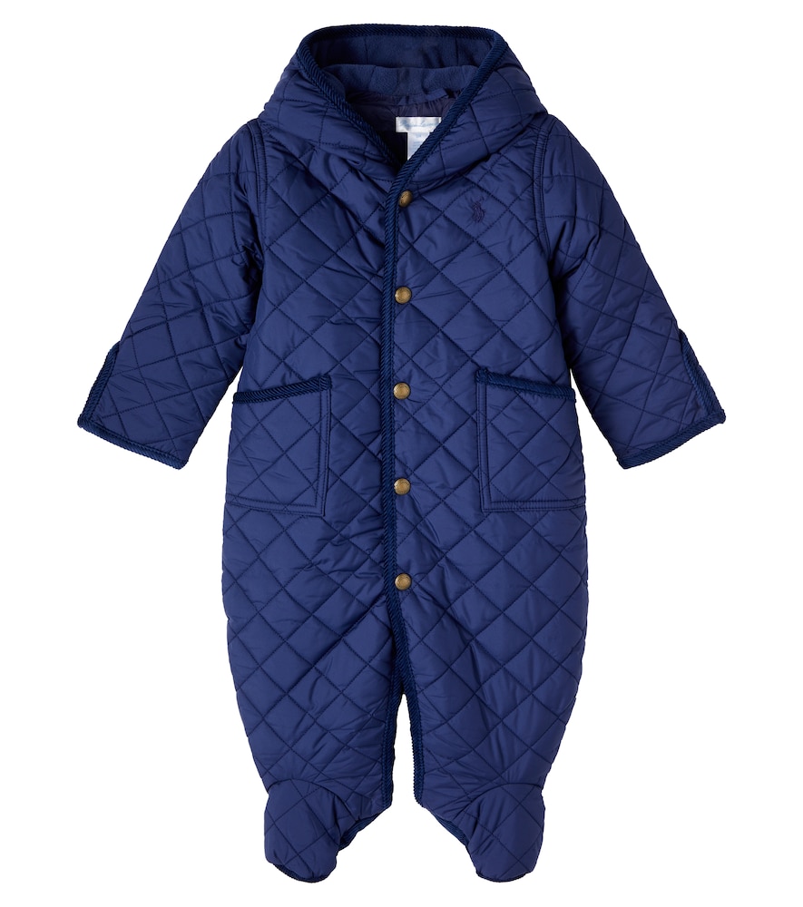Polo Ralph Lauren Kids Bambino Polo Ralph Lauren Baby - Tutina Trapuntata In Velluto A Coste Blu M Taglia 3- Mytheresa