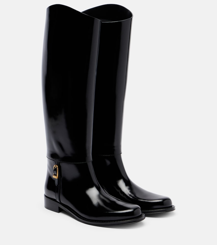Saint Laurent Julia leather knee-high boots
